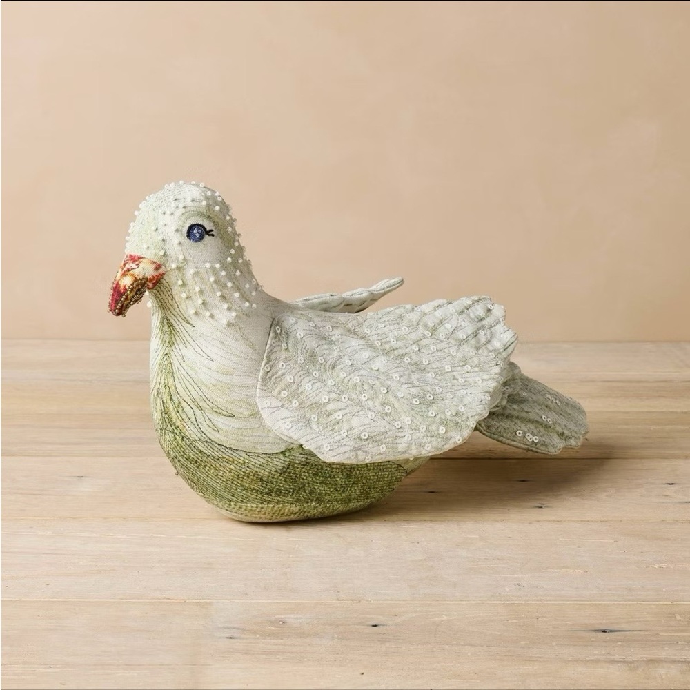 John Derian X Target Figural Beaded Dove Pillow